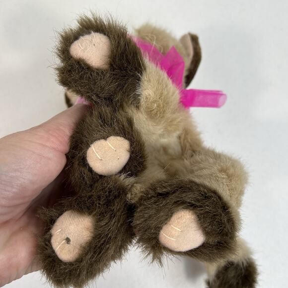 Kitty Kitty Kitten Purring Plush Pink Collar Vtg 1992 Siamese Cat Stuffie Tyco - Picture 6 of 12